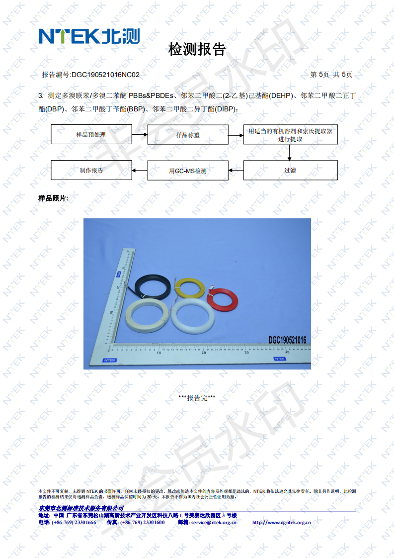 無印字打包帶RoHS 2.0檢測(cè)報(bào)告5